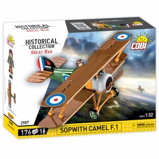 Set de construit Cobi SOPWITH CAMEL F.1, colectia Avioane, 2987, 176 piese