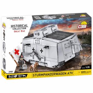 Set de construit Cobi Sturmpanzerwagen A7V, colectia Tancuri, 2989, 833 piese