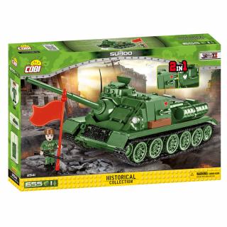 Set de construit Cobi TANC SU-100, colectia Tancuri, 2541, 655 piese