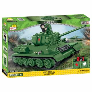 Set de construit Cobi Tanc T34-85 2021 Edition, colectia Tancuri, 2542, 668 piese