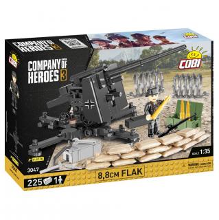 Set de construit Cobi Tun 8.8 cm Flak, colectia COMPANY OF HEROES 3, 3047, 225 piese