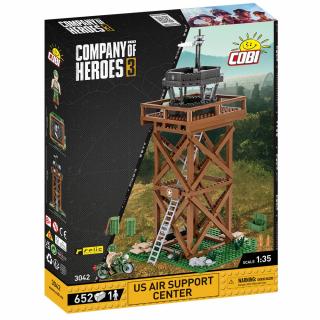 Set de construit Cobi US Air Support Center, colectia COMPANY OF HEROES 3, 3042, 652 piese