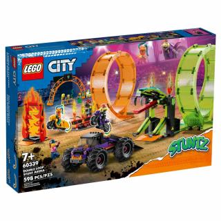 Set de construit LEGO   City, Arena cu bucla dubla, 598 piese