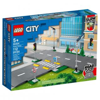 Set de construit LEGO   City, Placi de sosea, 112 piese