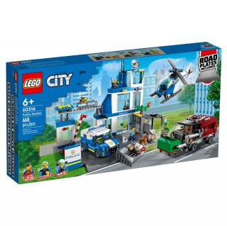 Set de construit LEGO   City, Sectia de politie, 668 piese