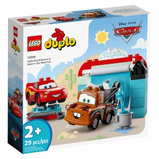 Set de construit LEGO   Disney, Distractie la spalatorie cu Lightning McQueen si Mater, 29 piese