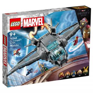 Set de construit LEGO   Marvel Super Heroes, Quinjetul Avengers, 795 piese