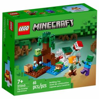 Set de construit LEGO   Minecraft, Aventura din mlastina, 65 piese