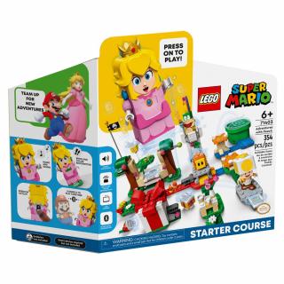 Set de construit LEGO   Super Mario, Aventurile lui Peach - set de baza, 354 piese