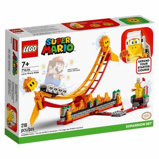 Set de construit LEGO   Super Mario, Set de extindere - Valul de lava, 218 piese