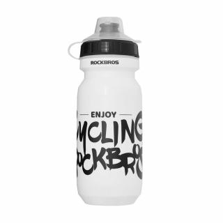 Sticla apa pentru bicicleta 600 ml RockBros, Alb