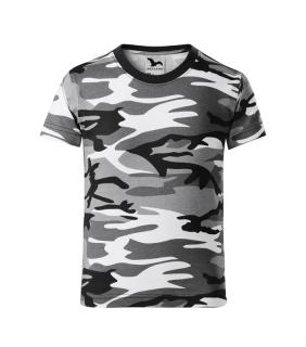 Tricou camuflaj gri pentru copii