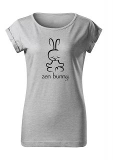 Tricou dama Zen bunny gri