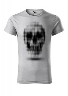 Tricou gri Skull