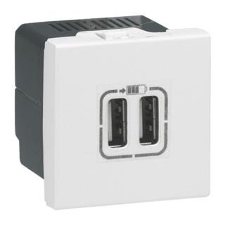 Piza incarcator 2USB 1500 BLANC 5V, 2.4 A