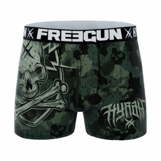 Boxeri pentru barbati cu imprimeu de camuflaj tribal craniu Hyraw Blazon Camo