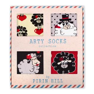 Set 4 perechi de sosete bumbac Arty Socks Oita Indragostita in cutie cadou