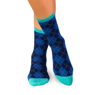 Sosete bambus COMFORT FEET Argyle Dark Blue