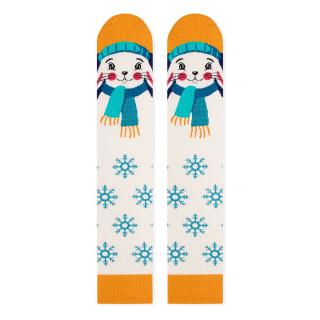 Sosete bambus de craciun Comfort Feet 3 4 Knee High Socks CHRISTMAS Rabbit