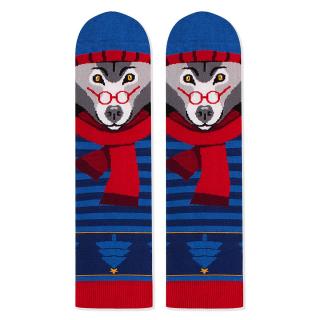 Sosete bambus de craciun Comfort Feet Socks CHRISTMAS WOLF