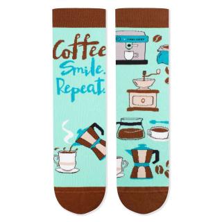 Sosete bumbac Arty Socks Coffee Maro Turcoaz