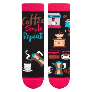 Sosete bumbac Arty Socks Coffee negru magenta