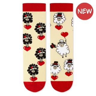 Sosete bumbac Arty Socks Oita Indragostita Ecru