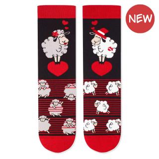 Sosete bumbac Arty Socks Oita Indragostita Negru