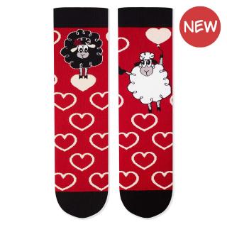 Sosete bumbac Arty Socks Oita Indragostita Rosu