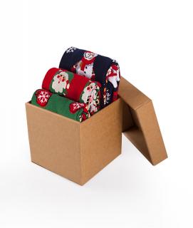 Sosete bumbac Christmas Box2, 3 BUC.