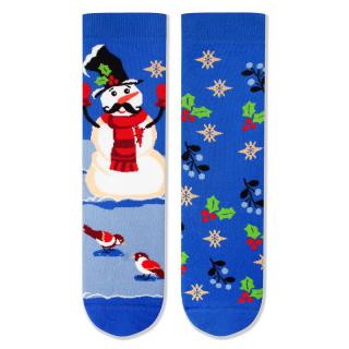 Sosete bumbac de craciun Snowman