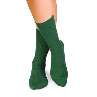 Sosete bumbac lungi fara elastic Dark green