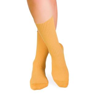 Sosete bumbac lungi fara elastic Yellow