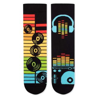 Sosete din bumbac organic Arty Socks Disco Negru