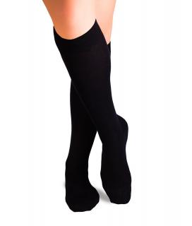 Sosete fine lungi 3 4 din Lana Negru