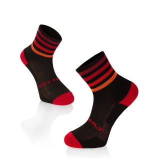 Sosete pentru alergat RUNNING MICROLON SOCKS Black Red