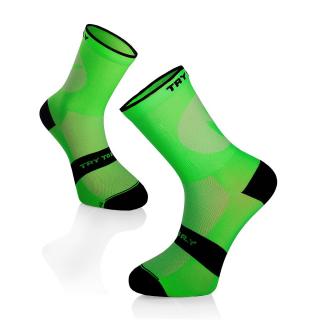 Sosete pentru ciclism CYCLING LIGHT SOCKS Fluo Green