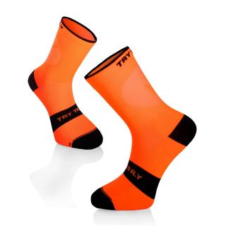 Sosete pentru ciclism CYCLING LIGHT SOCKS Fluo Orange