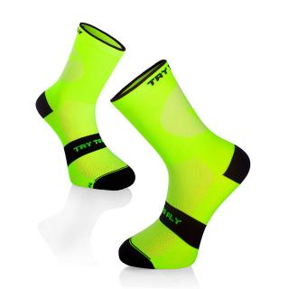 Sosete pentru ciclism CYCLING LIGHT SOCKS Fluo Yellow