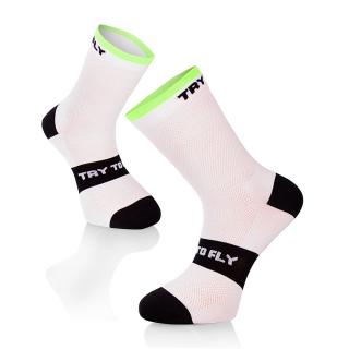 Sosete pentru ciclism CYCLING SOCKS Meryl   Skinlife White-Black