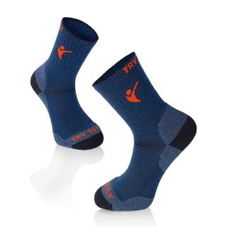 sosete pentru Drumetie din Lana de Merinos Denim