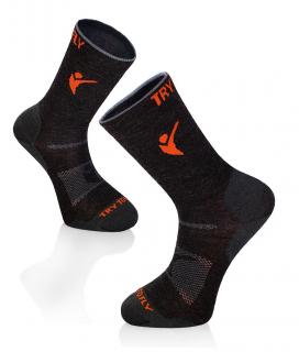 Sosete pentru turism montan LIGHT HIKING SOCKS Antracit