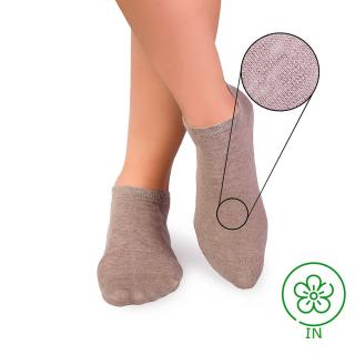 Sosete scurte din in si bumbac LINEN SNEAKER SOCKS Gri