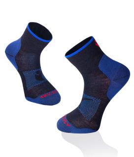 Sosete scurte pentru turism montan LIGHT HIKING ANKLE SOCKS Albastru inchis