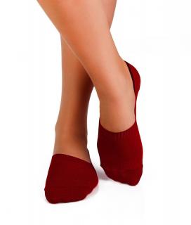 Sosete tip talpici INVISIBLE ORGANIC SOCKS BORDEAUX