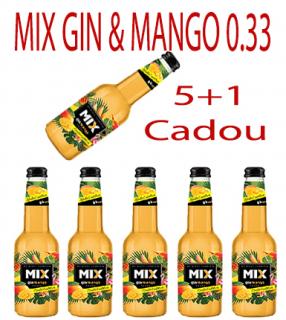 6 Sticle la pret de 5  MIX Cocktail GIN Cu MANGO 0.33