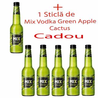 6 Sticle la pret de 5 Mix Vodka Green Apple - Cactus 033 L