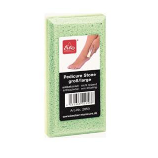 Piatra ponce antibacteriana pentru calcaie, cu doua fete, de culoare verde