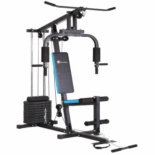 Aparat multifunctional FitTronic   Atletic 420, 45 kg incluse, greutate maxima utilizator 120 kg, bara tractiune