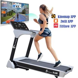 Banda de alergare electrica FitTronic Ultra 8000, motor 4.0 CP, inclinatie electrica 20%, viteza pana la 20km h, greutate suportata 140 kg, Apps Fitshow, Kinomap, Zwift